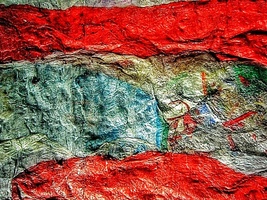 Strip texture abstract photo stock,Recycled plastic collage art,Strip te... - $75.75 MXN