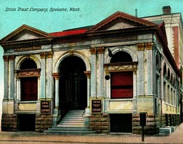 Union Trust Company Spokane Washington WA 1911 Postcard  - $9.85