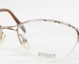 Gafas Vintage EVENT 4L075NSH ORO / PLATA Únicas RARAS 51-17-135mm - $58.32