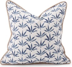 Pillow Throw HOWARD ELLIOTT Casual Country Farmhouse 24x24 Hemp Indigo Blue - £265.67 GBP