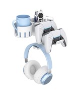 5 In 1 Desk Controller Holder - Rotating Headphone Hanger With Cup Holde... - £26.73 GBP