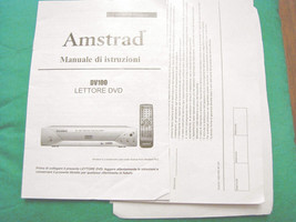 Manuale Lettore DVD Amstrad DV100 DV 100 in italiano di istruzioni guida... - £11.61 GBP