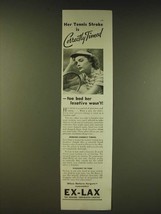 1936 Ex-Lax Laxative Ad - Her tennis stroke is correctly timed - £14.74 GBP