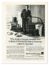 Print Ad Bank of Montreal Gets it Done Vintage 1972 Advertisement - £7.73 GBP