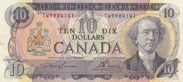 Canadian 1971 $10 Bill - $25.15
