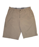 Adidas Tan Flat Front Activewear Performance Chino Golf Shorts Men 35 - $23.65 CAD