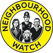 15cm Vinyl Window Sticker neighbourhood watch crime burglary safety home... - $6.00