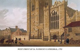West Front of St. Patrick&#39;s Cathedral, 1793 20 x 30 Poster - £20.35 GBP