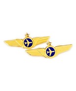 Airlines Pilot Wings Captains Gold Metal Airplane Pins (WITH DEFECTS) Di... - £12.48 GBP