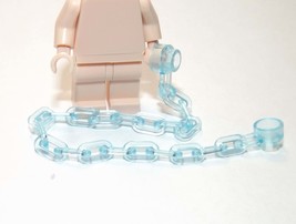 Building Toy Long chain clear Ice Blue Minifigure Gift Christmas - $3.79