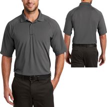 Mens Snag Proof Tactical Wicking Polo Shirt Charcoal Large Police EMT Fire NEW - $21.95+