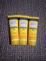 (3) Neutrogena Beach Defense Sunscreen Lotion SPF 70 1.0 oz (Y85) - £12.91 GBP