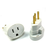 4pcs PERLEX 147  2P+T NEMA / ABNT Adapter 10A 250V Brazil to US Adapter - $12.75