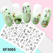 Nail Art 3D Decal Stickers pretty cat paw good baby XF3065 - £2.52 GBP