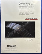 Rado &#39;Ceramica Multi&#39; watch print ad 1995 closeup - $6.92