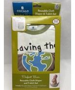Cocalo Perfect Bum Reusable Cloth Diaper &amp; T-Shirt Set Saving The Planet - $6.35 CAD