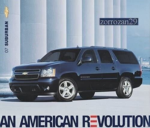 2007 CHEVROLET SUBURBAN COLOR SALES BROCHURE - CARD + FLAP AUTO SHOW - U... - $7.00