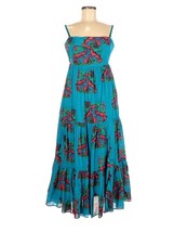 NWT J.Crew Tiered Maxi in Ultramarine Red Lobster Print Cotton Sun Dress 8 - £116.05 GBP