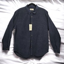 California Shirt Co. Shirt Men XL Navy Blue Corduroy Long Sleeve Button ... - $28.04