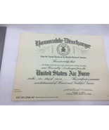 Vintage USAF Honorable Discharge 1958 Air Force 25297 - £11.72 GBP