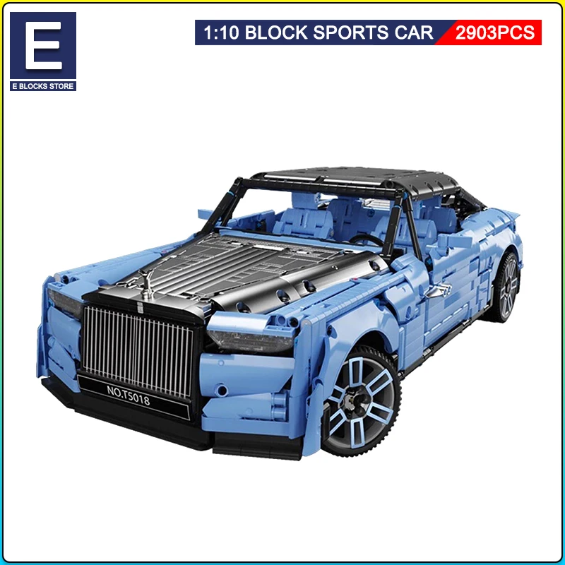 Technical Famous Limousine Building Block Bricks Model MOC Assembly Static - £179.72 GBP