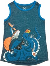 Wonder Nation Boys Tank Top Small (6-7) Cool Octopus Holding Pizza Soda Boat - £7.84 GBP
