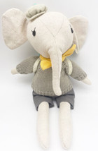 Anthropologie Elephant Plush Stuffed Animal Scout Doll 12&quot; Soft Wonderforest Boy - £9.97 GBP
