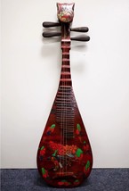 Pipa 86cm painted Old Collectibles Chinese string instruments - $399.00