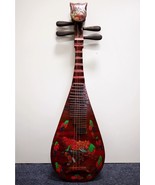 Pipa 86cm painted Old Collectibles Chinese string instruments - $7,344.60 MXN