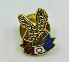 FOE Patron Fraternal Order of Eagles Bald Eagle Logo Pinback Pin Button ... - $12.23