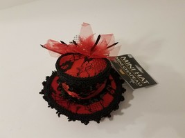 Mini Lace Fedora Hair Clip Hat By Forum Novelties *Free Shipping* - £9.45 GBP
