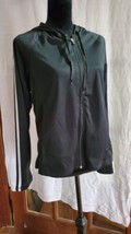 Champion Black Athletic Light Weight Hooded Jacket Zip Up Woman&#39;s Size L - $15.00
