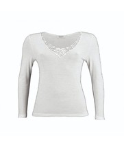 Suéter Liso Manga Larga Cuello de Pico de Mujer de Lana MADIVA Agnes 9024 Íntimo - £33.97 GBP+