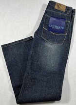Ultimate Apparel Jeans Boy&#39;s Size 14 (31 x 28) Blue Denim Cotton Blend - £10.18 GBP