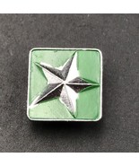 Vintage Boy Scouts BSA Star Enamel Pin Square Screwback 0.5&quot; - £7.46 GBP