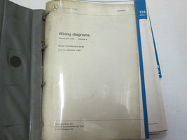 1990 Mercedes E Class Model 124 Electrical Wiring Diagrams Manual Volume 4 *** - $111.99