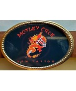 MOTLEY CRUE &quot; NEW TATTOO&quot;  Rock Epoxy PHOTO MUSIC BELT BUCKLE   - NEW! - €15,32 EUR