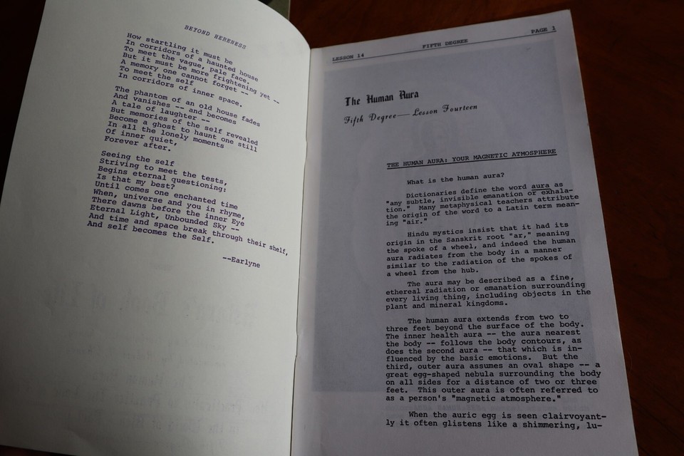4x Astara's Book of Life 5th Degree Lessons 2 3 6 7 12 13 14 15 School 1973/74 Item image 12