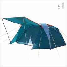 NTK Omaha GT 5-4 Person Tent for Camping | 9x9 ft Camping Tent with Waterproof D - £80.37 GBP
