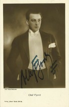 Olaf Fjord (1926) Vintg Orig German Silent Film Postcard Inscribed By Olfa Fjord - £99.91 GBP