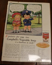 Vintage 1932 Campbell&#39;s vegetable soup ad.  14 by 10 inches - £8.82 GBP