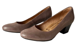 Sofft Comfort by Design Taupe Leather Pumps Shimmery - Women&#39;s Size 6.5M - $28.45