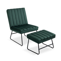 Green Modern Lazy Lounge Chair, Contemporary Single Leisure - £122.68 GBP