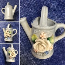 Vintage Porcelain Miniature Water Jag Fairy Garden Decor Miniature Flower Vase f - £19.95 GBP