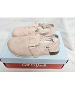 Cat &amp; Jack Girls Pink Faux Leather Sandals Marley Flats Todder Girls Sz ... - €10,72 EUR