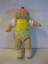 (BX-7) 1984 Cabbage Patch Kids 3&quot; Miniature PVC doll - girl in yellow - $1.00