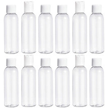 12 Pack Plastic Empty Toiletry Bottles 60Ml Containers For Travel Essent... - £20.44 GBP