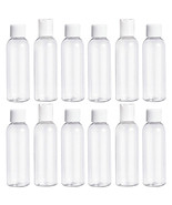 12 Pack Plastic Empty Toiletry Bottles 60Ml Containers For Travel Essent... - £20.47 GBP