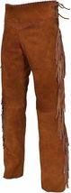 Mountain Man Western Wear Suede Leather Handmade Sui Including Fringed Pants - £70.95 GBP+