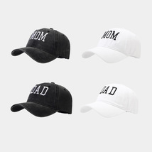 DAD MOM Embroidered Baseball Cap, Vintage Athleisure Cap, Fashion Hats - £13.42 GBP